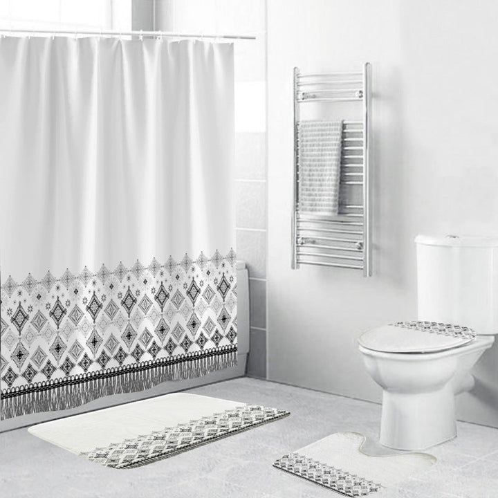 Chevron Pattern Bathroom Set Kalsten
