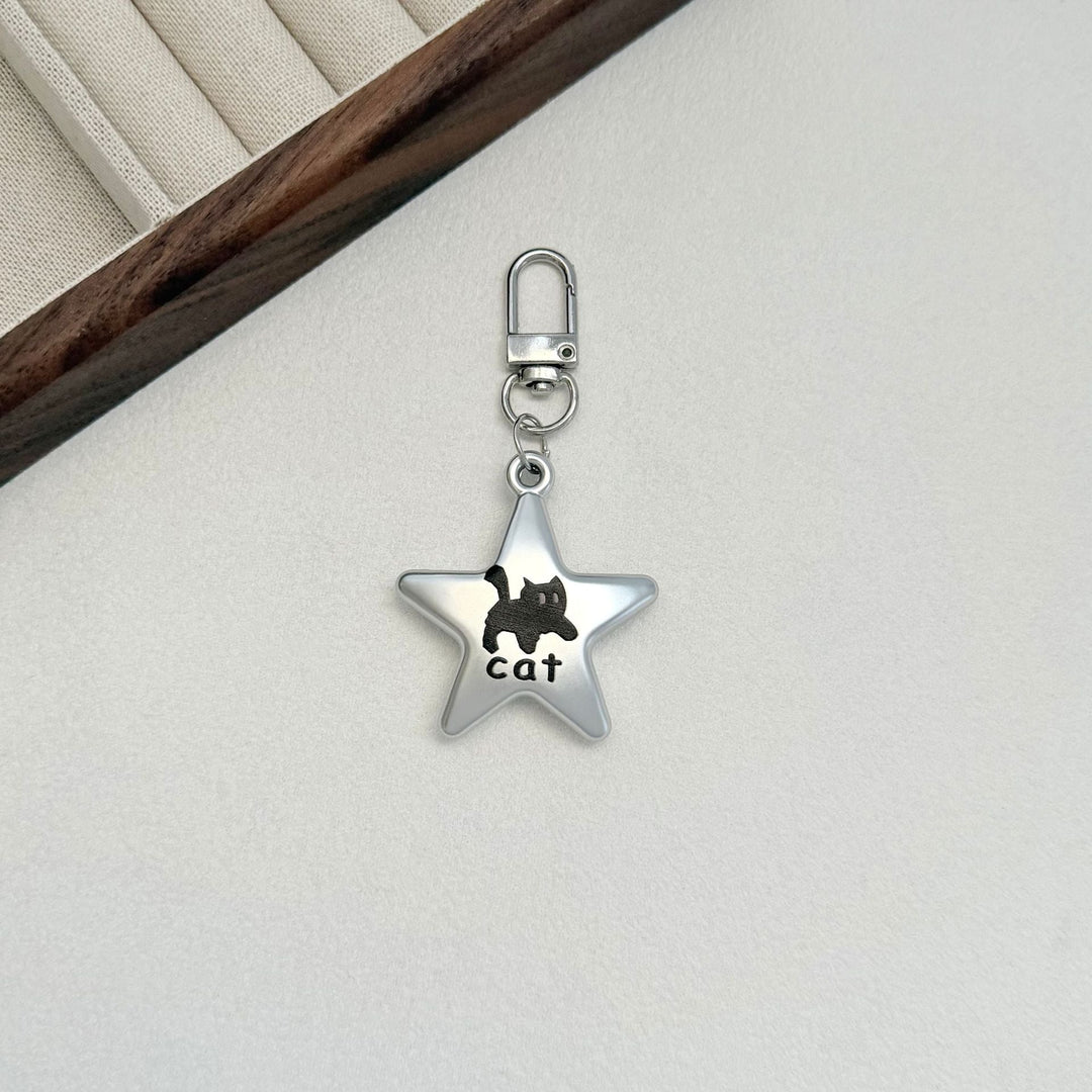 Cute Cat Star Charm Keychain Kalsten