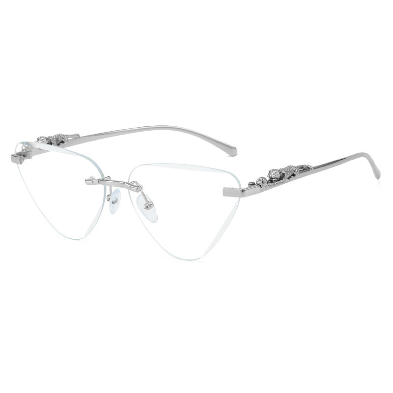 Women's Designer Sunglasses with Creative, Triangular Frame and Elegant Gold Accents Kalsten