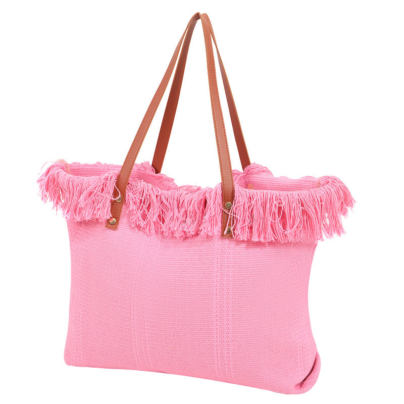 Beach bag with eye-catching fringe edge Kalsten