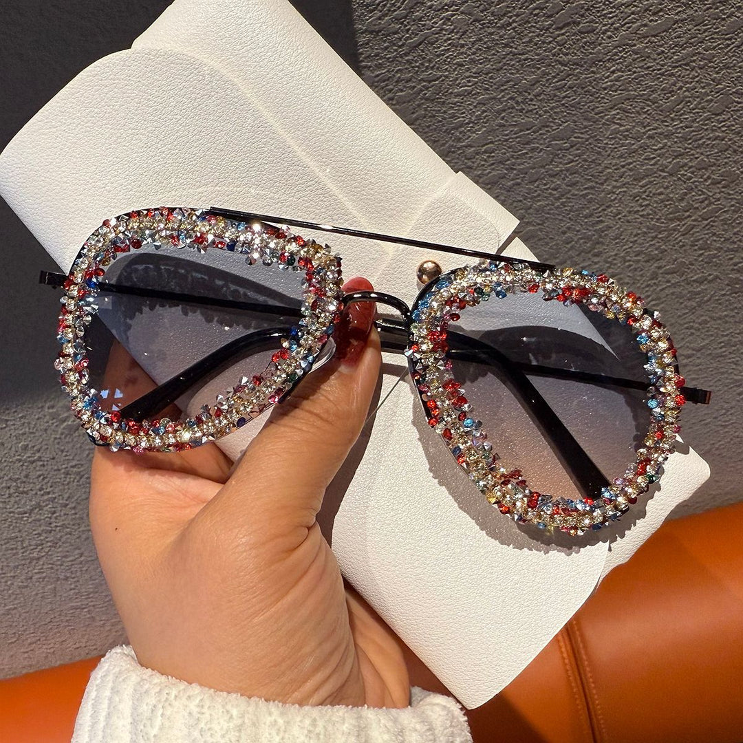 Women's sunglasses with extravagant rhinestone frame Kalsten
