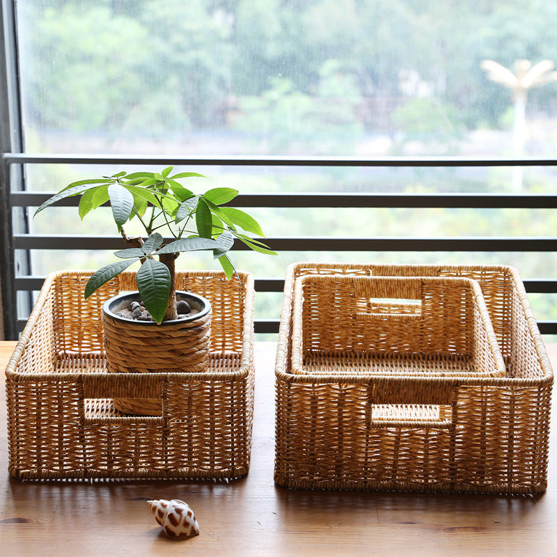 Rectangular Handwoven Storage Organizer Kalsten