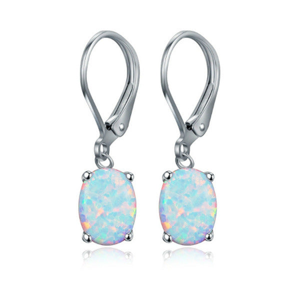 Opal-Embellished Dangle Earrings Kalsten