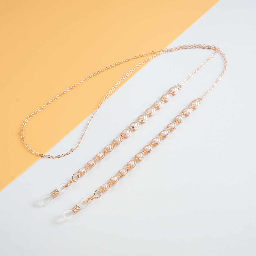 Elegant Pearl-Linked Eyewear Chain Kalsten