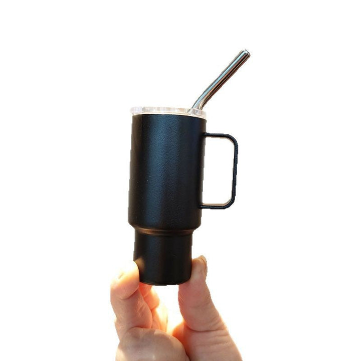 Women's practical drinking glass with metal straw Kalsten