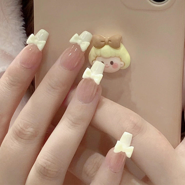 Stylish heart and ombre design artificial nails Kalsten