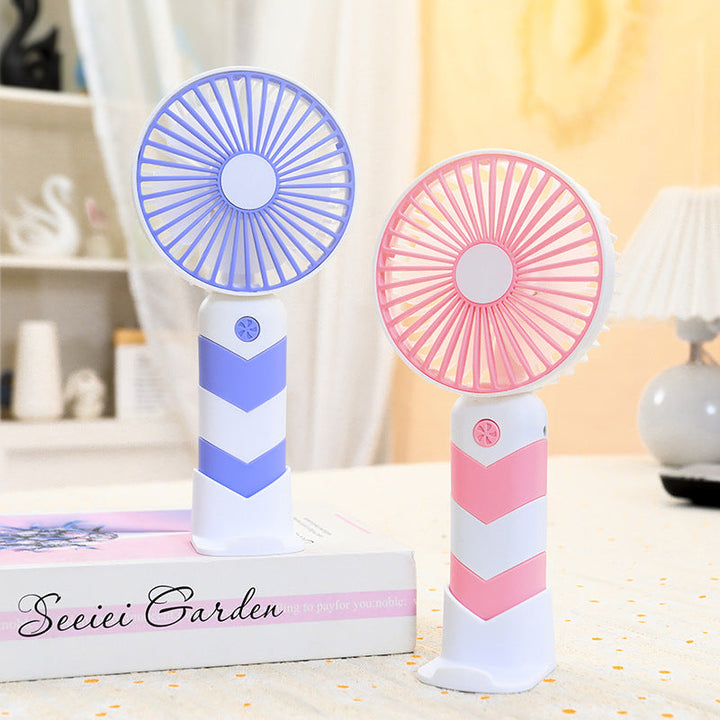 Ladies portable USB hand fan with flexible tilt Kalsten