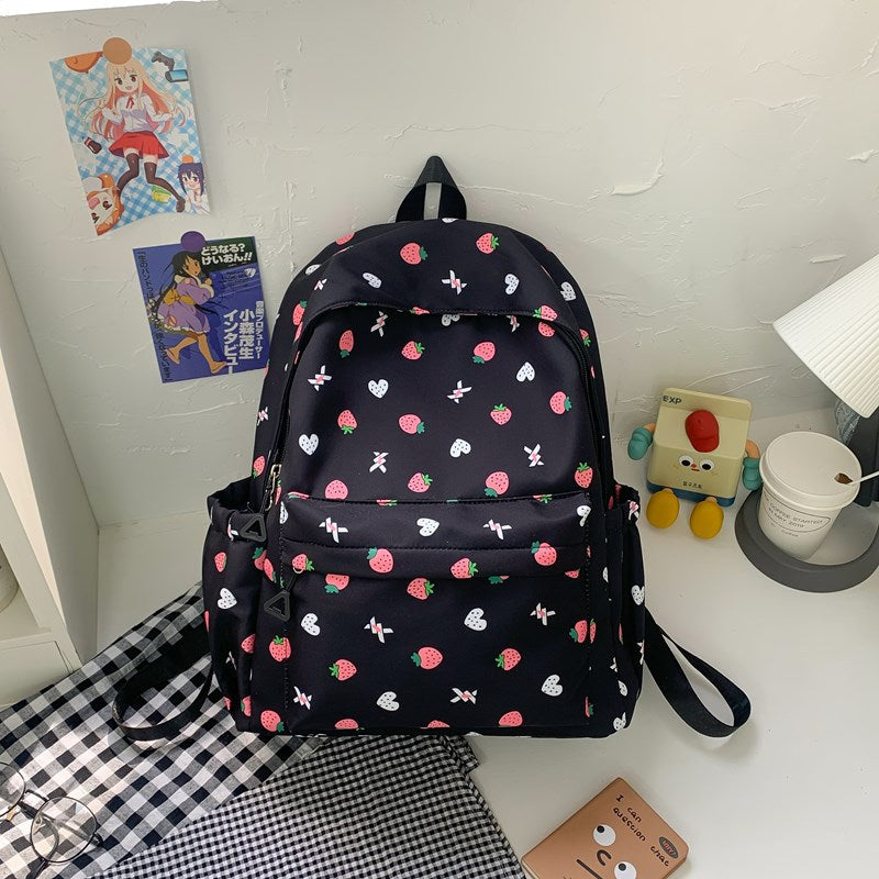 Playful Patterned School Backpack