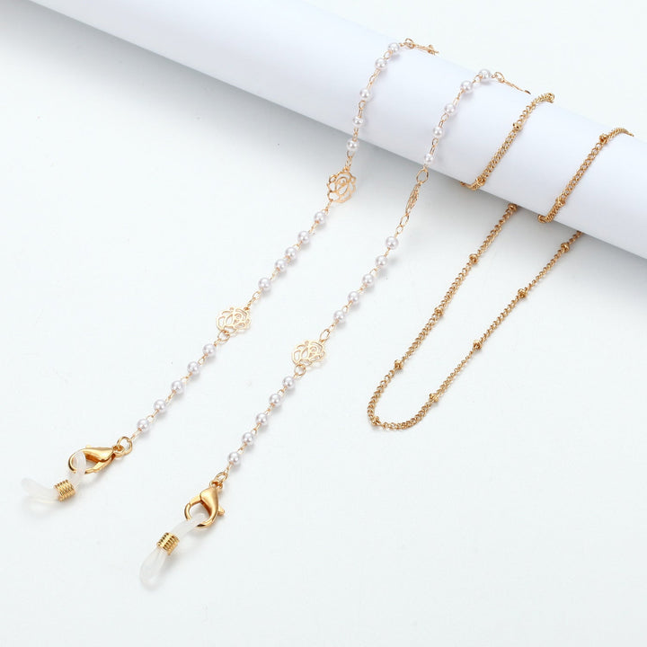 Elegant Glasses Chain with Pearls and Accents Kalsten