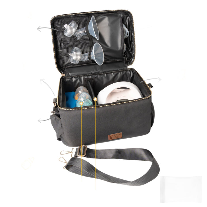 Women's multifunctional diaper bag with insulated compartments Kalsten