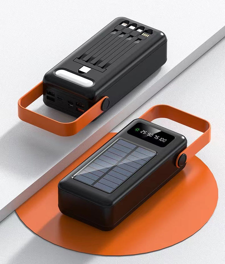 Portable Solar Power Bank with Multiple Charging Ports and LED Display Kalsten