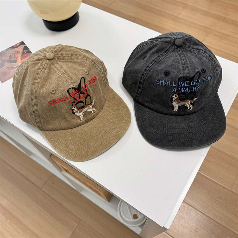 Unisex Funny Embroidered Dog-Themed Cap Kalsten