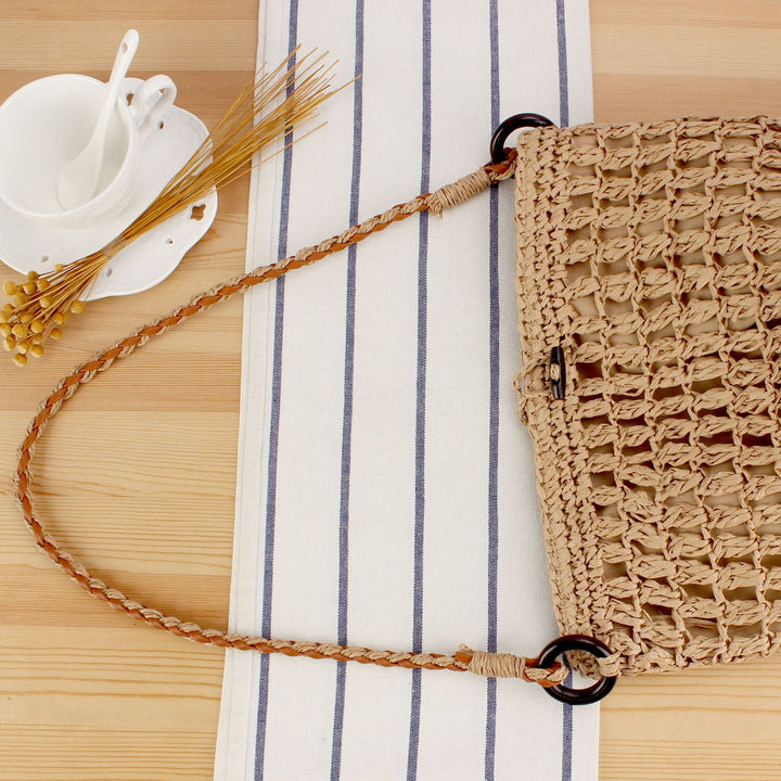 Handmade Crocheted Shoulder Bag In Modern Design Kalsten