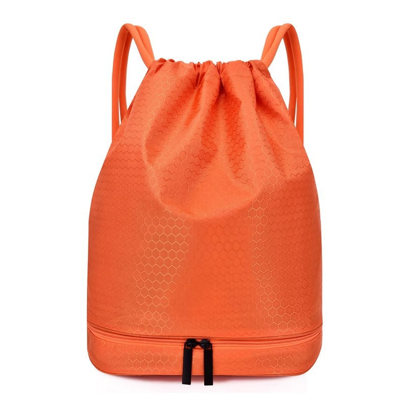 Lightweight Hexagonal Pattern Drawstring Backpack Kalsten