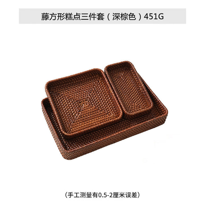 Women square natural material serving plate Kalsten