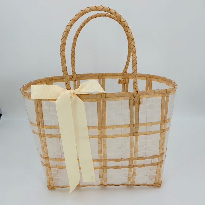 Decorative Basket Bag with Elegant Bow Kalsten