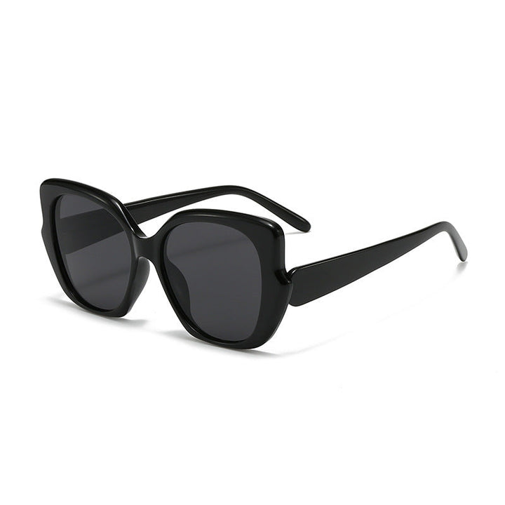 Women's oversized fashionable sunglasses with curved frame Kalsten