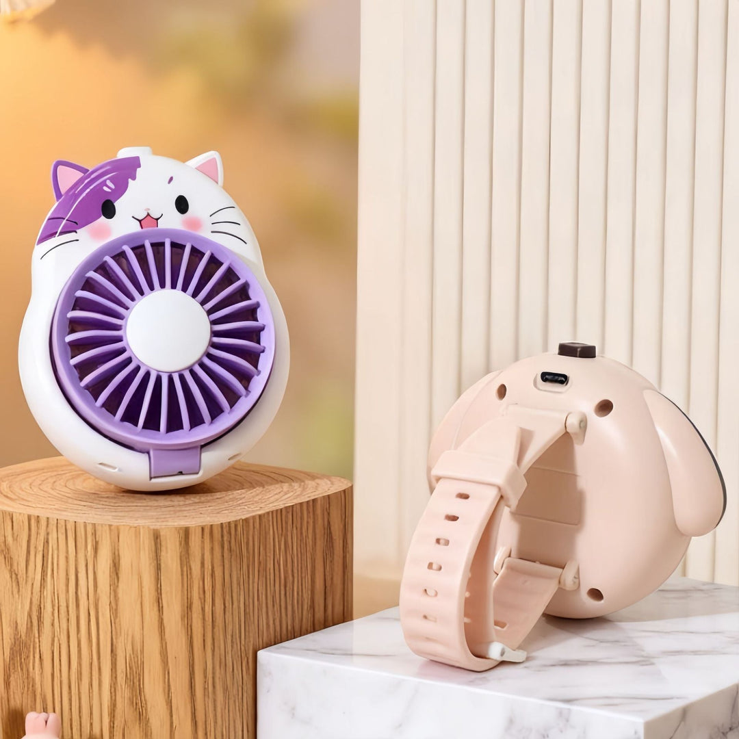 Portable handheld fan with cute dog design Kalsten