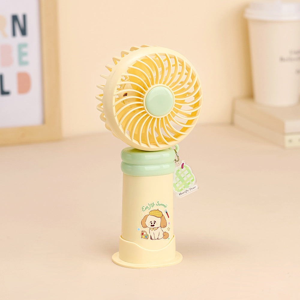 Adorable Cartoon-Themed Rechargeable Fan Kalsten