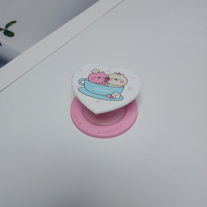 Heart-Shaped Character Phone Grip Kalsten