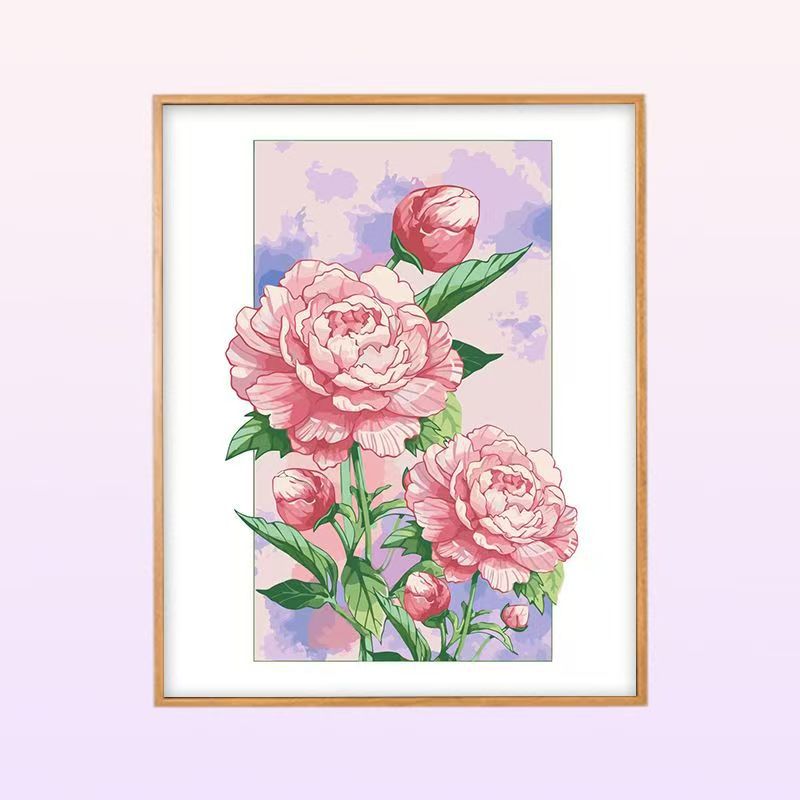 Floral Peony Illustration Wall Art Kalsten
