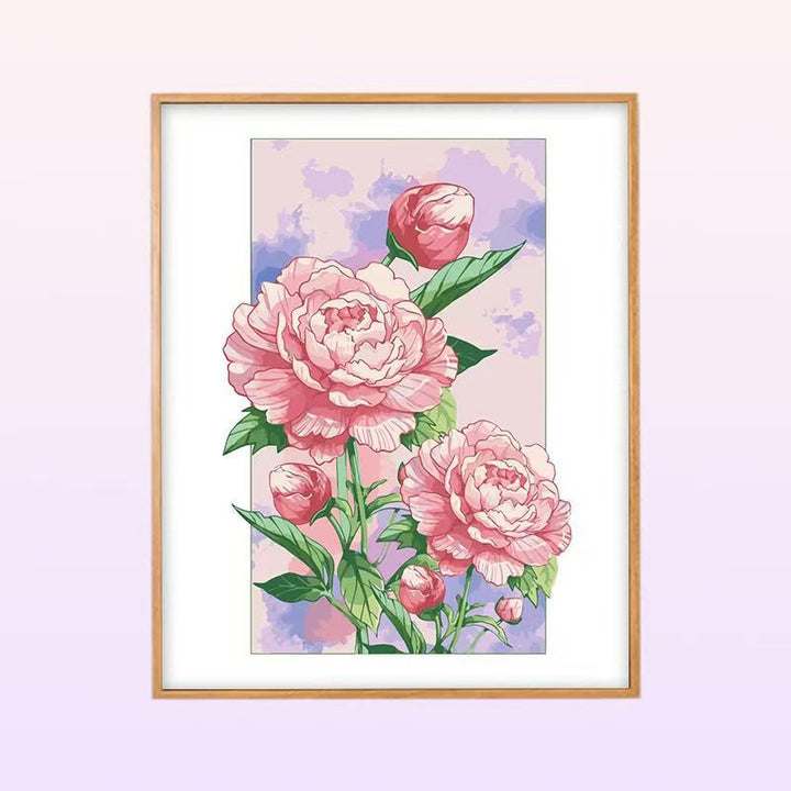 Floral Peony Illustration Wall Art Kalsten