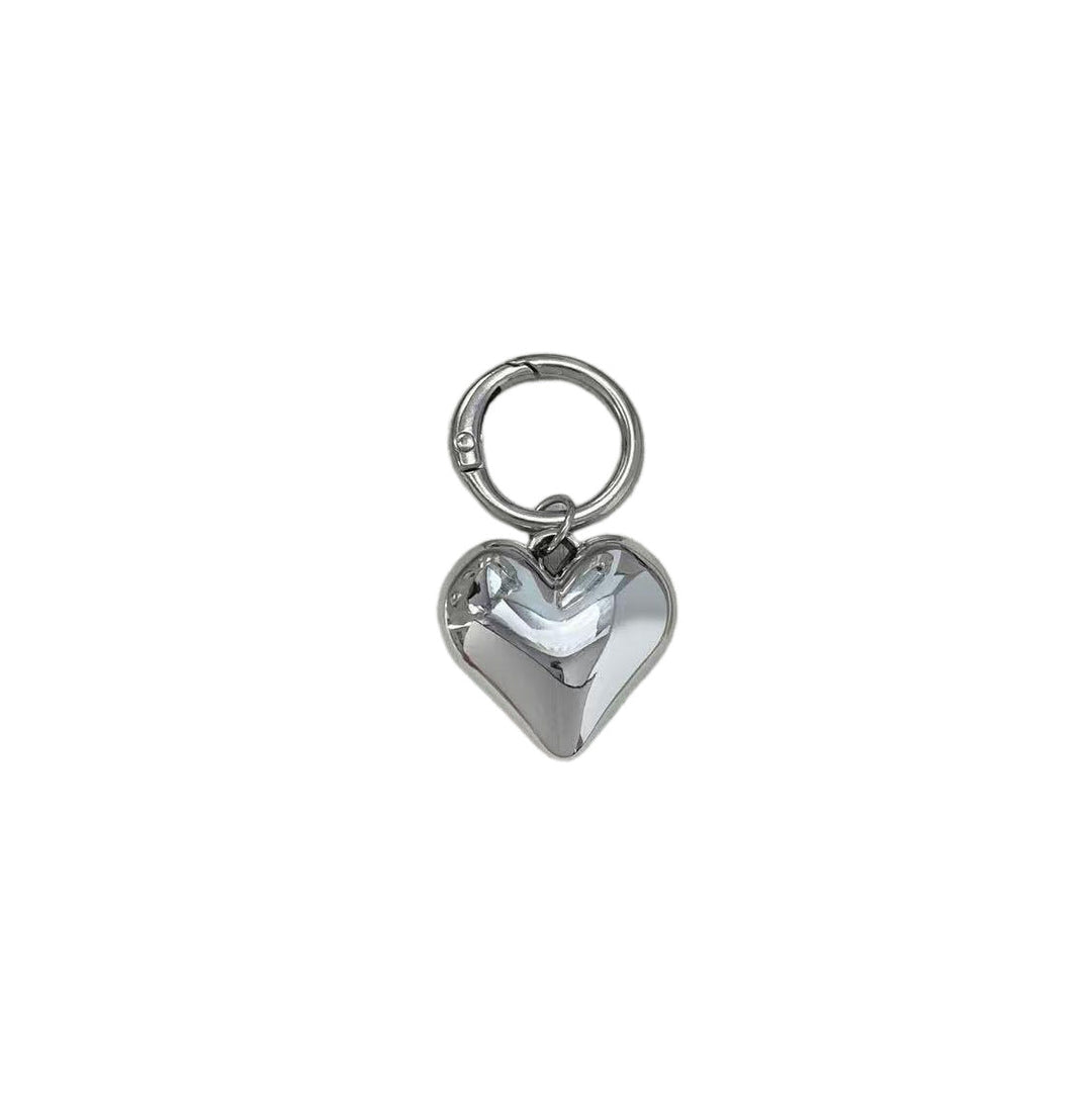 Heart-Shaped Silver Keychain Kalsten