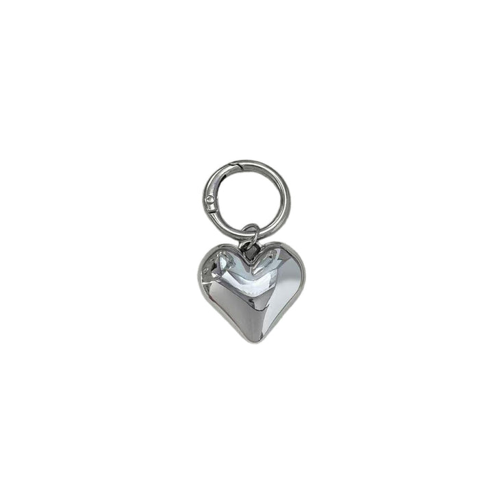 Heart-Shaped Silver Keychain Kalsten
