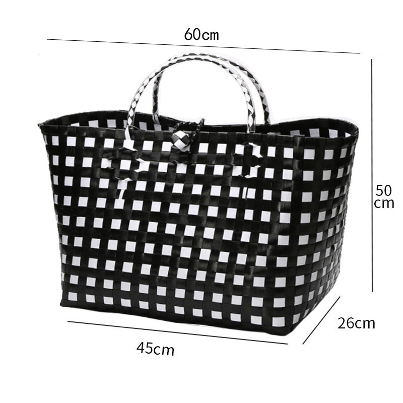 Large Capacity Woven Shopping Tote Kalsten