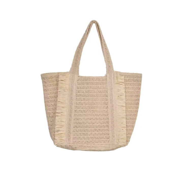 Woven Natural Material Beach Bag Kalsten