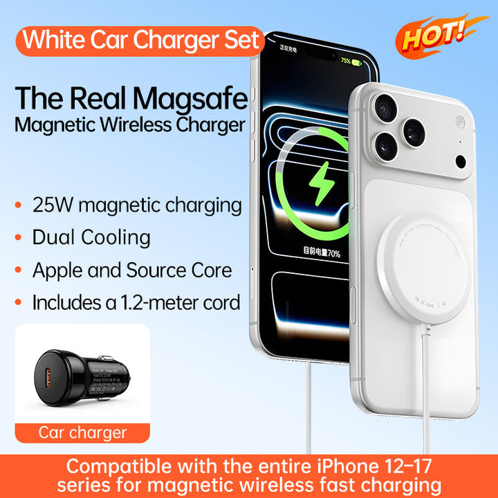 Unisex Magnetic Car Charger with 25W Fast Charging Function Kalsten