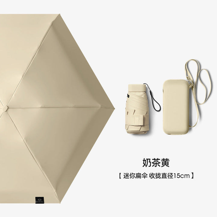 Ladies elegant and practical foldable umbrella with integrated water bottle Kalsten