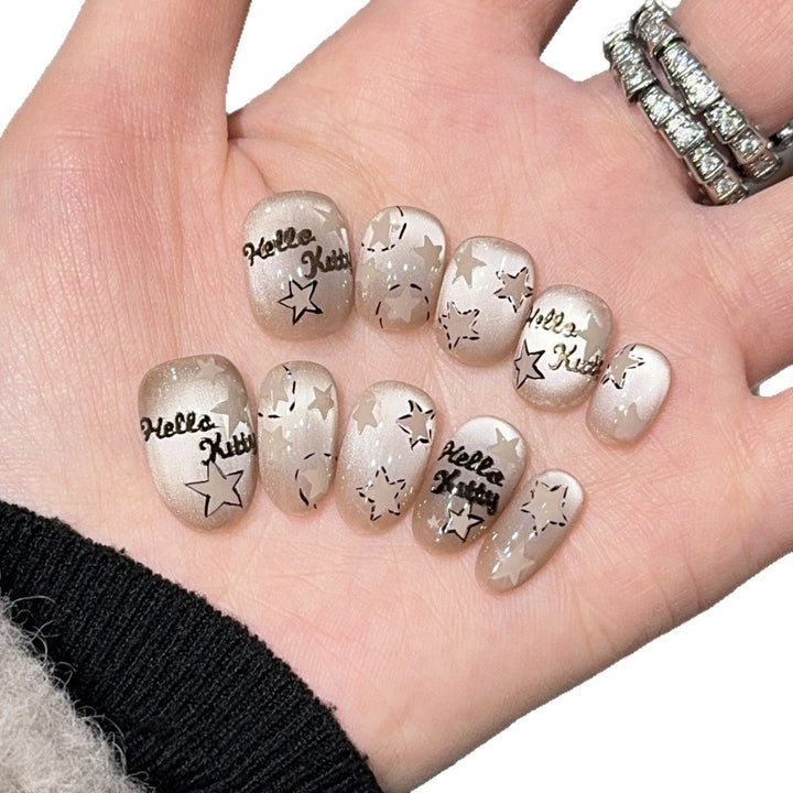 Artificial nail tips with Hello Kitty design Kalsten