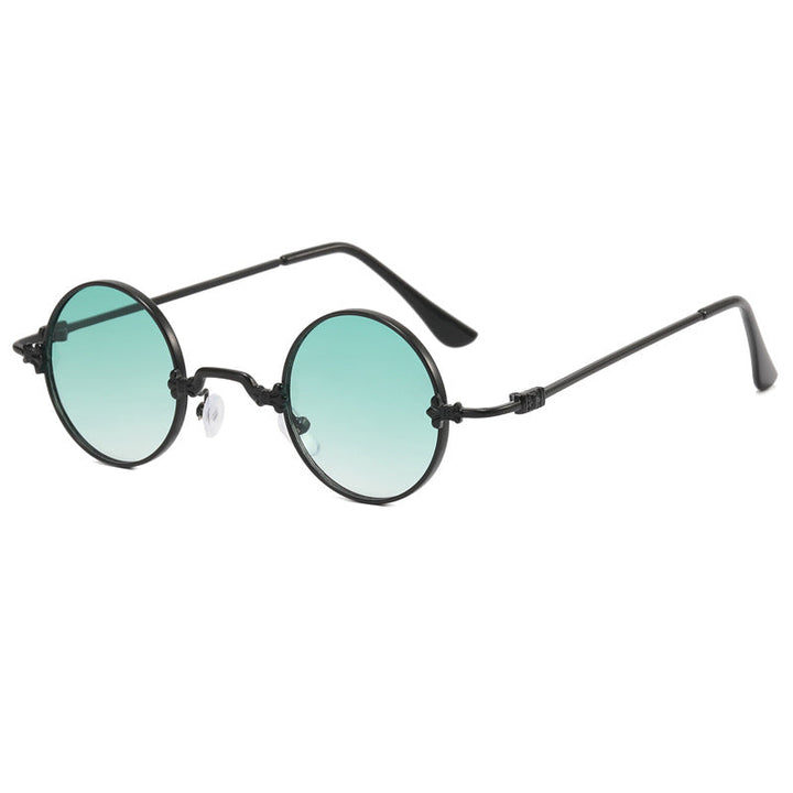 Ladies fashionable round glasses with high-quality metal frame and flexible temples Kalsten