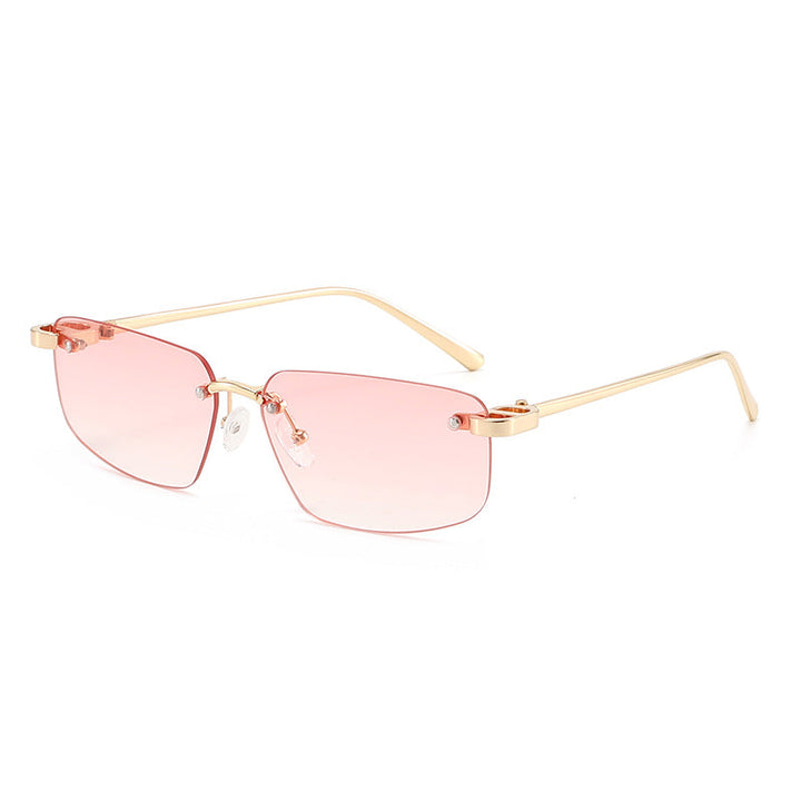 Ladies fashionable rectangular sunglasses with minimalist frame Kalsten