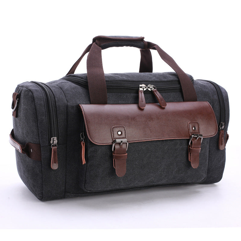 Spacious travel bag with high-quality leather trim Kalsten