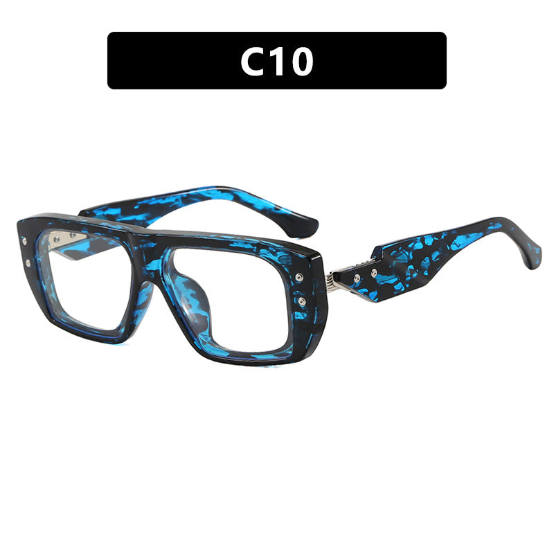 Women's fashionable square glasses with multicolored transparent frame Kalsten
