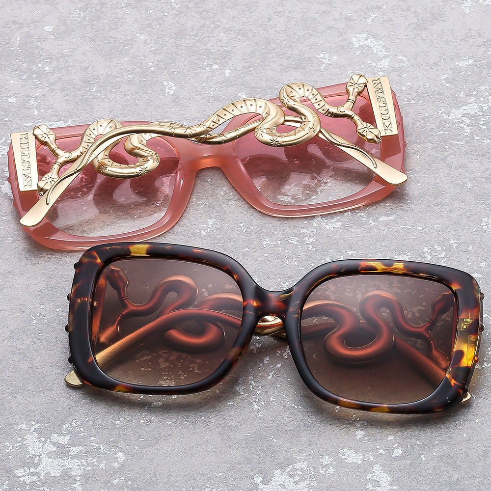 Women's extravagant designer sunglasses with luxurious snake frame Kalsten