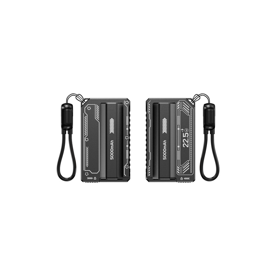 Compact power bank with LED display and fast charging function Kalsten