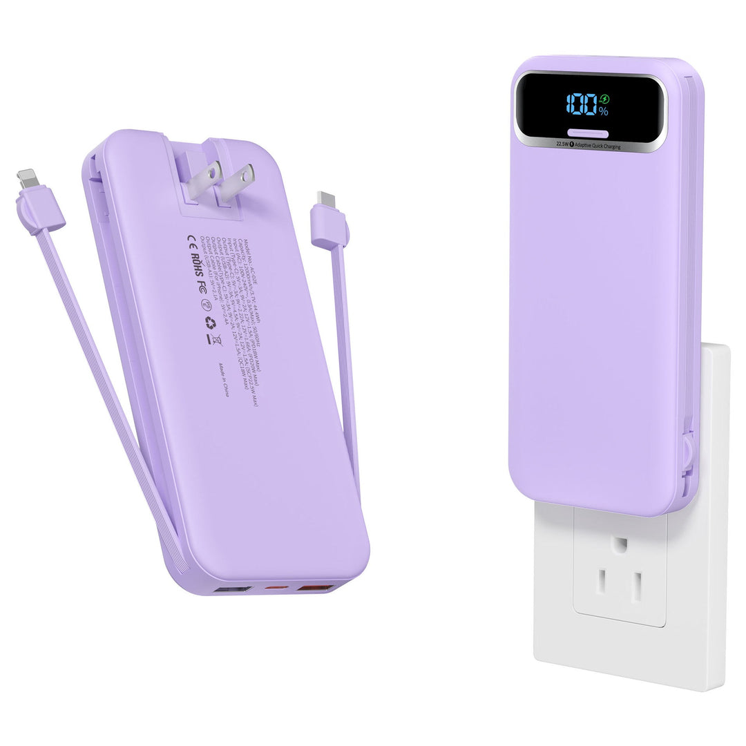 Powerbank with Integrated Charger and Lcd Display Kalsten