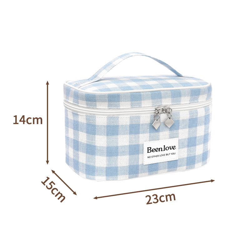 Stylish Checkered Makeup Case Kalsten