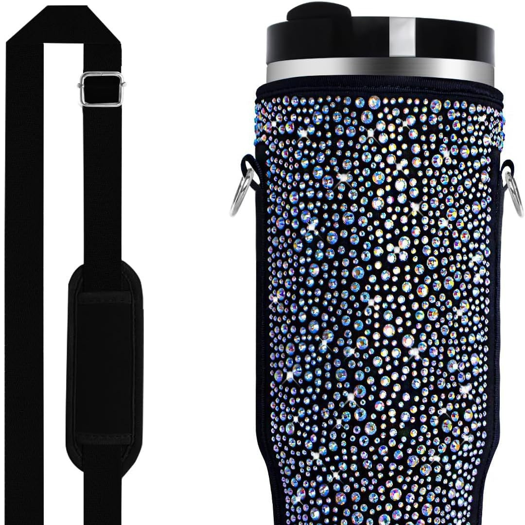 Ladies water bottle holder with sparkling rhinestones Kalsten