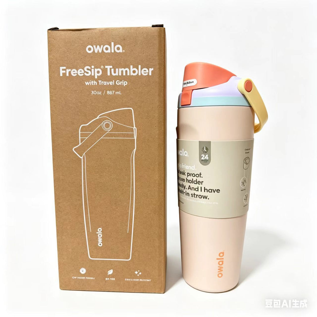 Unisex drink tumbler with integrated straw and leak-proof design Kalsten