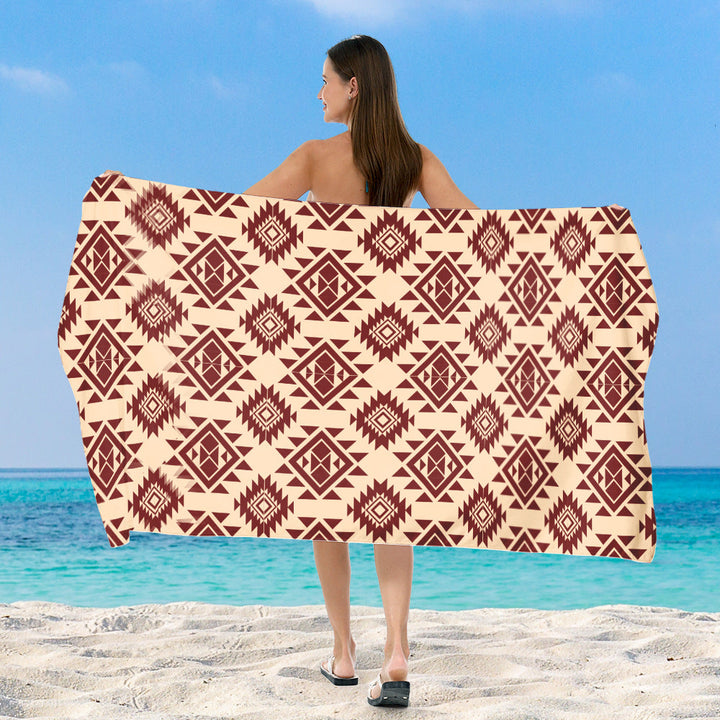 Beach blanket with exclusive geometric tribal design Kalsten