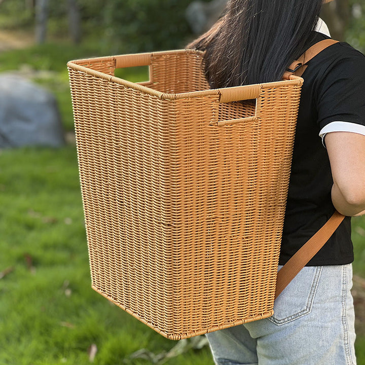 Handcrafted Woven Laundry Hamper Kalsten