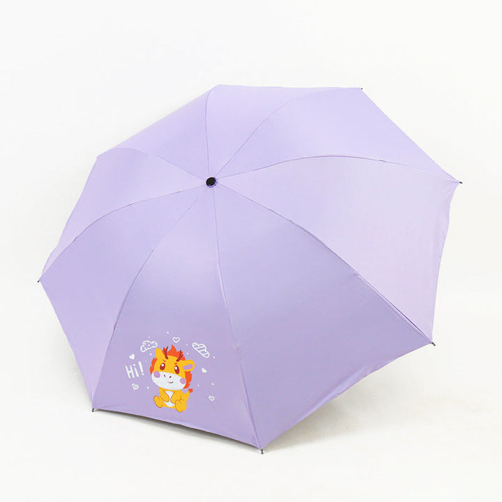 Women's Folding Umbrella with Fun Animal Design Kalsten
