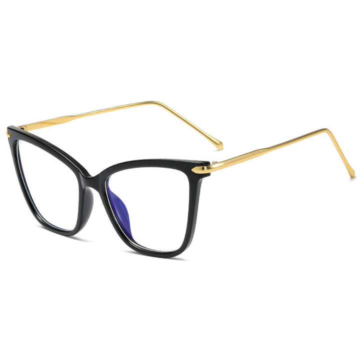 Women Cat-Eye Glasses with filigree Metal Frame Kalsten