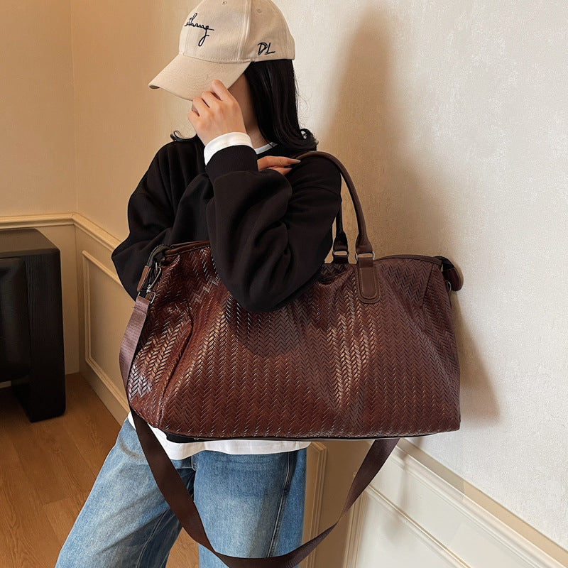 Noble and Durable Travel Bag in Modern Wave Pattern Kalsten