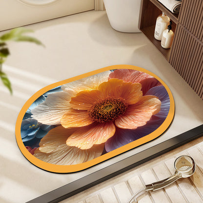 Motivational Phrase Bath Mat Acalora