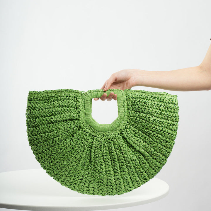 Handcrafted Ribbed Structure Beach Bag Kalsten